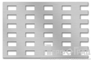 Оцинкованный перфорированный лист 0,55x1000x2000 мм Lge